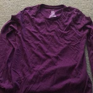 Long sleeve purple shirt